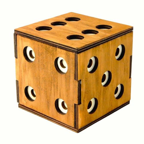 Logica Spiele Art. Würfel Geheimbox - Geheimschachtel - Schwierigkeit 5/6 Unglaublich - Geschenkbox - Denkspiel - Knobelspiel - Leonardo da Vinci Kollektion