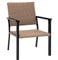 C-Hopetree Outdoor Lounge Chair for Outside Patio Porch, Metal Frame, Natural All Weather Wicker