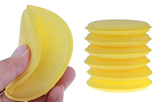 Voarge 12x Polierschwämme Wachs Schwämme, Applikator Pads Schaum Wachs Applikator Auto Schaum Wachs Schaumstoff Schwamm Applikator Pads für Autopflege, Lack, Felgen