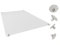 Home-Vision® Dachfensterrollo Verdunkelungsrollo Velux-kompatibel ohne Bohren mit Saugnäpfen Lichtundurchlässig Thermorollo Thermo-Rollo für Dachfensterr (Weiß, S08-96cm x 115cm)