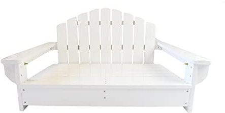 Adirondack Hundebett, Hund, groß, Weiß