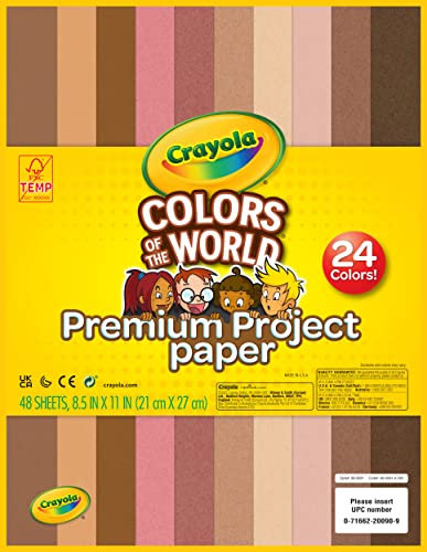 Crayola Colors of The World Construction Paper 8.5X11-48 Sheets