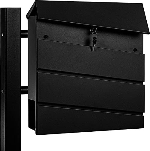 STILISTA Cassetta Postale - con Serratura, Supporto, da Esterno, in Acciaio Inox, Moderna, Scomparto per Riviste, Modello a Scelta - Buca della Posta, per Lettere, Portagiornali
