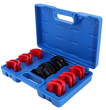 Dokili Universal Motorcycle Bicycle Fork Seal Driver Tool Kit 14 Piece Mounting Driver Set 35mm 36mm 40mm 41mm 42mm 43mm 45mm 46mm 47mm 48mm 49mm 50mm