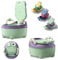 LZQ Kinder Töpfchen Kindertoilette Babytopf WC, Baby Potty Kinder Toilettensitz mit Griffe und Anti-Rutsch-Funktion, Baby Toilettentrainer Ergonomisches Töpfchen für Kinder ab 1 jahr（Grün, Typ A）
