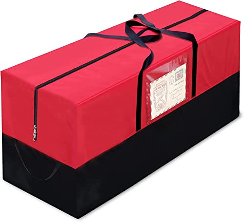 Christmas Tree Storage Bag Fits Up to 9 Ft Artificial Christmas Trees,Durable Reinforced Handles & Dual Zipper- Waterproof Holiday Xmas Bag Made of Tear Proof 600D Oxford