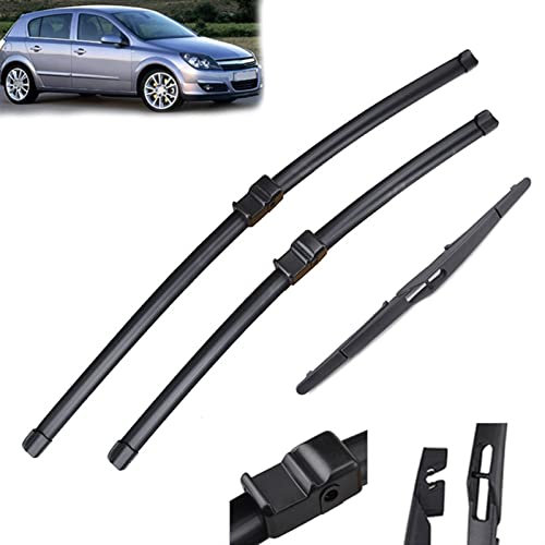 XQSSB Scheibenwischer LHD Vorne Hinten Wischerblätter Set Für Opel Für Astra H 5 Türer Schrägheck 2004-2009 Windschutzscheibe Windschutzscheibe Fenster 22 18 12 Scheibenwischer