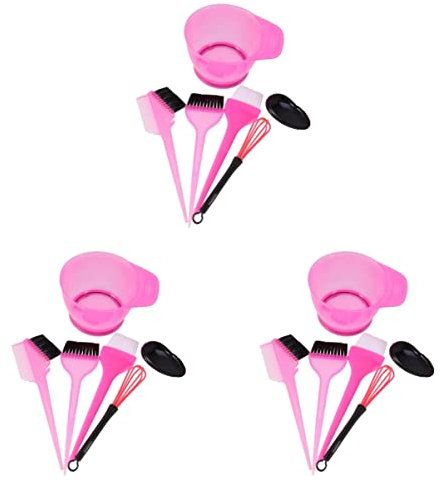 FRCOLOR 18stücke Teiliges Haarfärbeset Rosy Professionelle Haarfärbewerkzeuge Für Salon Und Zuhause Färbeschale Und Pinsel Für -haarfärbung