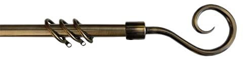 kippen 1302OX Gardinenstange, ausziehbar, 120-200 cm, Messing antik