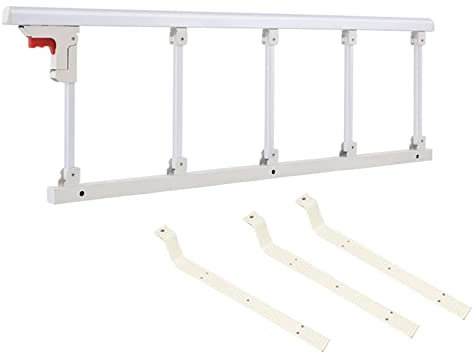 Bettgitter Bettgeländer Handicap-Hilfsgeräte, Sturzprävention herunterklappbare Sicherheitsgeländer für Pflegebett/Heimbett/Etagenbett/Kinderbett