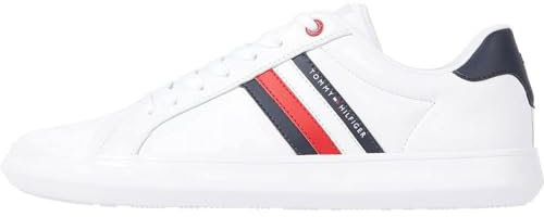 Tommy Hilfiger Sneaker con Suela Cupsole Hombre, Blanco (White), 40