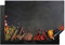 KitchenYeah© Herdabdeckplatte Einteilig Ceranfeld Abdeckplatte Küche Deko Ceranfeldabdeckung Herdabdeckung Induktionsmatte Kräuter - Beton - Lebensmittel - Gewürze - Schwarz - Paprika - 77x51 cm