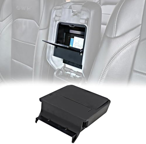 JHD-TOGO Jeep Wrangler JL One-Touch, versteckte Aufbewahrungskonsolenbox, moderne Mittelkonsolenbox, 17,2 x 15,6 x 4,6 cm, Schwarz