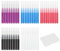 ZYNERY Interdentalbürsten, 50 Stück, 5 Farben, mit Deckel, Reinigung von Interdentalbürsten, Durchmesser 2 mm, 2,2 mm, 2,5 mm, 3 mm, 4 mm