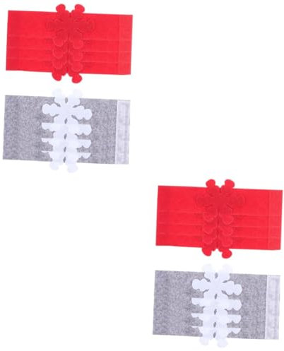 Alipis 16 STK Schneeflocke Serviettenringe Weihnachtsserviettenverschluss Tragbare Serviettenschnalle Schneeflocken-serviettenringe Aus Filz Dekor Stoff Weihnachtsutensilien Weihnachten