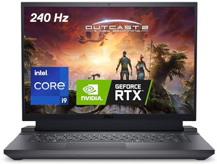 Dell G16 7630 16 QHD+ 240Hz Notebook per il gaming, Intel Core i9-13900HX, NVIDIA GeForce RTX 4070 8GB, 32GB RAM, 1TB SSD, Windows 11 Home, Tastiera retroilluminata RGB a 1 zona Stati Uniti