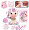 Mewaii Häkelset für Anfänger, Stufe 2, mit 40 % extra umweltfreundlichem, vorgestartetem einfachen Garn, Schritt-für-Schritt-Video-Tutorials für Erwachsene und Kinder (Pastell-Einhorn)