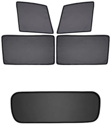 Parasol de Coche para VW para Golf 4 Parasol para Coche Ventana Trasera Delantera Protector Solar Malla Antimosquitos Parasol Ventanilla Coche(A Set 5pcs)