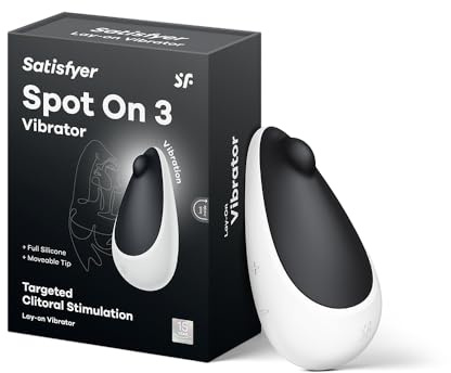 Satisfyer Spot on 3 | Auflegevibrator | Klitoris-Stimulation | 9 cm | Kreisförmige Spitze für gezielte Stimulation | Wasserdicht (IPX7) | Hautfreundliches Silikon | Mehrere Vibrationsprogramme