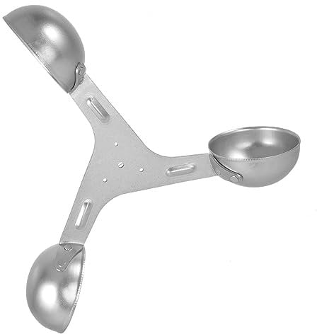 ANDRESLAD Windgeschwindigkeitssensor Windmesskomponenten Luftmengenmesser Sensor zur Überwachung der Windgeschwindigkeit Bechersensor Professionelles Anemometer Becheranemometer Silber