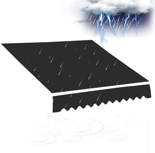 Toile de rechange rétractable en polyester pour auvent de terrasse, pergola, tonnelle - 3 x 2,5 m, 3,5 x 3 m, 6 x 3 m - Pour terrasse, pergola, tonnelle (2,5 x 2,5 m)