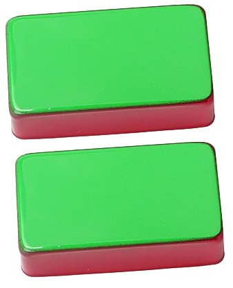 BESTonZON 2er-pack Komplett Geschlossene Pickup-metallabdeckung Single-coil-gitarre Messingabdeckung für Bottom Sweat Gb303f