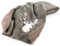 heimtexland ® Kuscheldecke Hirsch Fell Imitat Wohndecke flauschig warm 200x150 Landhaus Sofadecke Typ903 Taupe