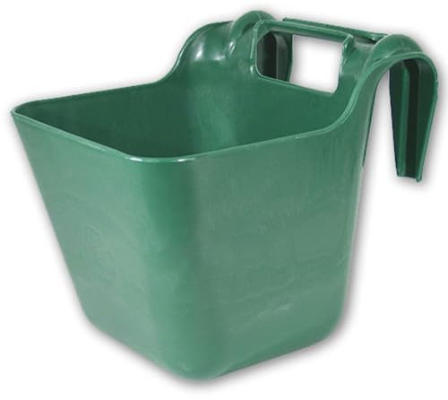 Brama West Transpot Krippe Futtertrog 13,5 L | Robuste Futterkrippe für unterwegs (Grün)