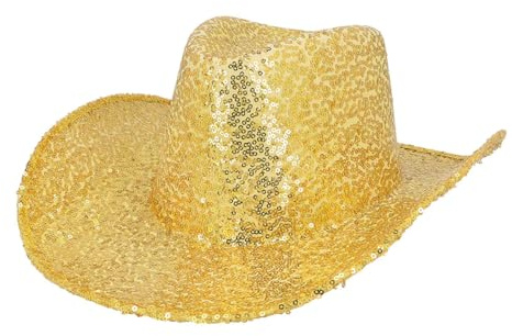CREATIV DISCOUNT Hut Cowboy Rodeo Party, mit Pailletten, Einheitsgröße