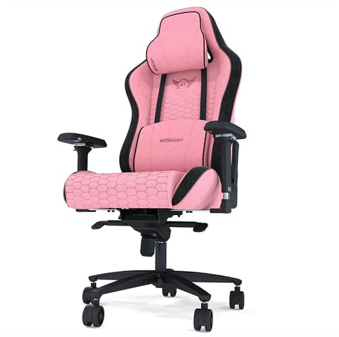 GT OMEGA PRO Series Gen 2 XL - Pink, Up to 180° Recline, 360° Rotation