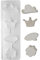 RAYHER Seifengießform-Motive, Tiefe 3cm, Wolke, Diverse, Weiß, 3.45 x 1 x 0.33 cm