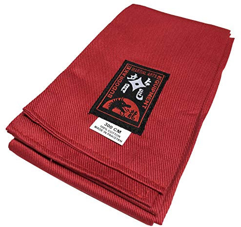 budodrake Kung-Fu Schärpe Baumwolle rot
