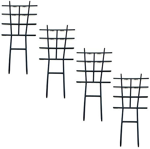 HAC24 4er Set Rankgitter Kunststoff 42cm Rankhilfe Blumenkasten Grün Kletterhilfe Rankstütze Pflanzengitter Blumengitter