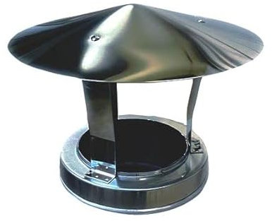 Edelstahlschornstein Regenhaube Doppelwandig Ø 130-150-180-200 mm (180 mm)