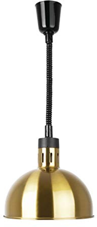 Buffalo DY462 Hitzeschirm, einziehbar, kuppelförmig, helles Gold-Finish, 250 W