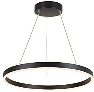 SLV Pendelleuchte ONE 60 PD DALI UP/DOWN / Wohnzimmer-Lampe, Innen-Beleuchtung, Hänge-Leuchte Esszimmer, LED, Decken-Leuchte / 25.0W 820lm schwarz dimmbar