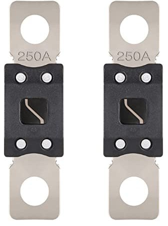 VEXUNGA Mega Fuse 250A MEGA/AMG/ANM Screw Fuse 250 Amp 250Amp High Current Strip Bolt-on Fuses for Cars (Pack of 2pcs)