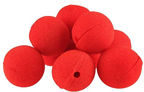 Wudaizhi 10 Stcs/los Stücke Rot Schwamm Nasen Clown-Nase Schaumstoff Cosplay Nase Für Fasching Karneval Halloween Weihnachten Oder Andere Mottopartys Red Nose Day Komisch Kostüm Party