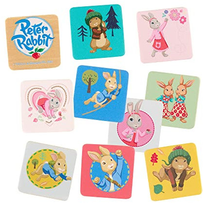 Orange Tree Peter Rabbit Children's Educational Wooden Memory Game Age 3+ for 2 Players