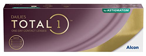 Dailies Total1 for Astigmatism Tageslinsen weich | 30 Stück | BC 8.6 mm | DIA 14.5 mm | CYL 0.75 | ACHSE 10 | -01.00 Dioptrien
