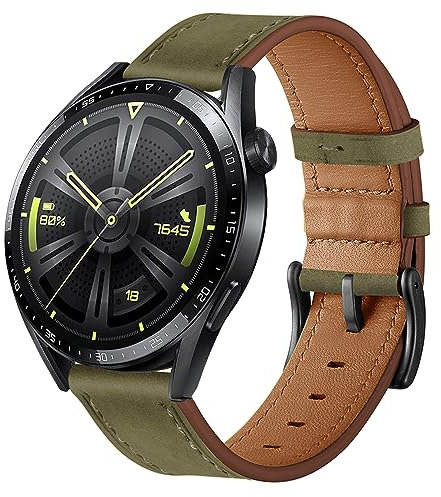 Huawei Watch GT 3 Pro Leder Armband - 22mm Ersatzarmband für GT2 Pro/GT 2e - Fashion, Sport, Active, Elegant, Classic