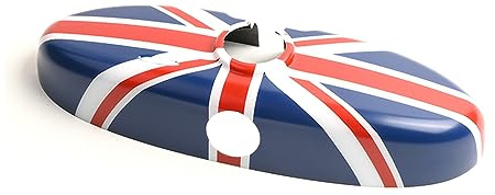 MINI R55-R61 Rückspiegel Abdeckung, Innenspiegel Aufkleber für Mini Cooper One/S/JCW Serie R R55 R56 R57 R58 R59 R60 R61(Union Jack Blau)