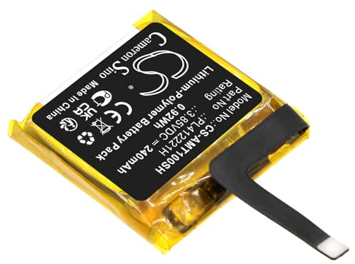 TCTK Akku 240mAh Kompatibel mit [Amazfit] A1913, A1914, A2021, C17, GTS, GTS 1S Ersetzt PL412221H