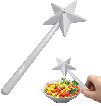 Meindin Salzstreuer Zauberstab Und Pfefferstreuer, Zauberstab Gewürzstreuer Für Die Küche, Gewürzstreuer Mit Löchern Für Tischdekoration, Sternförmiger Zauberstab Gewürzstreuer Für Die Küche