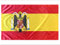 Durabol Bandera de España Escudo Aguila de San Juan Española Preconstitucional 150 x 90 cm Satén (1938-1945)