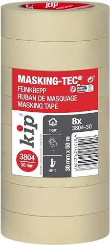 kip Feinkrepp 3804-30 natur 30mmx50m 8 Rollen