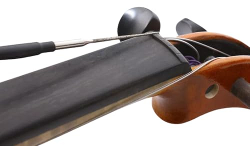 YoungMonic Archivos de ranura para tuercas de violín, herramientas para hacer violín, limas de puente de violín, herramientas luthier