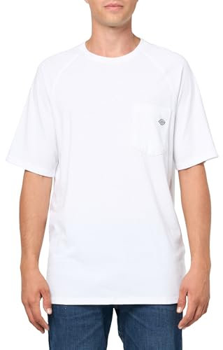 Dickies Men's Cooling Short Sleeve Pocket T-Shirt, White, Large