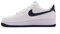 NIKE Air Force 1 '07, Sneaker Hombre, White Midnight Navy White, 40.5 EU