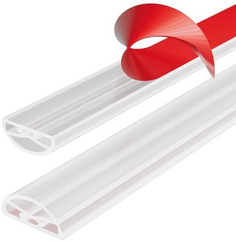 Seuil de Douche Barrage D'eau Barrière eau Douche Pliable,Nouveau joint pare douche en Silicone Auto-Adhésif,Barrière de Douche Adapté à l'accès en Fauteuil Roulant(2m,Transparent)